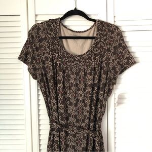 Croft & Barrow Midi Dress Brown Jersey material